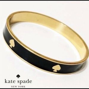 Kate Spade Black Gold Enamel Bangle